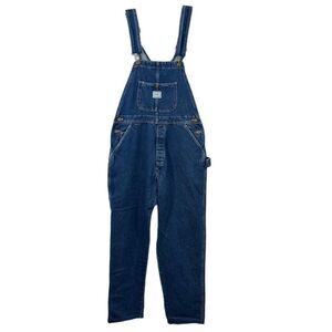 Vintage Pointer Brand Denim Bibbed Overalls Size 34X31 Waist 34 in